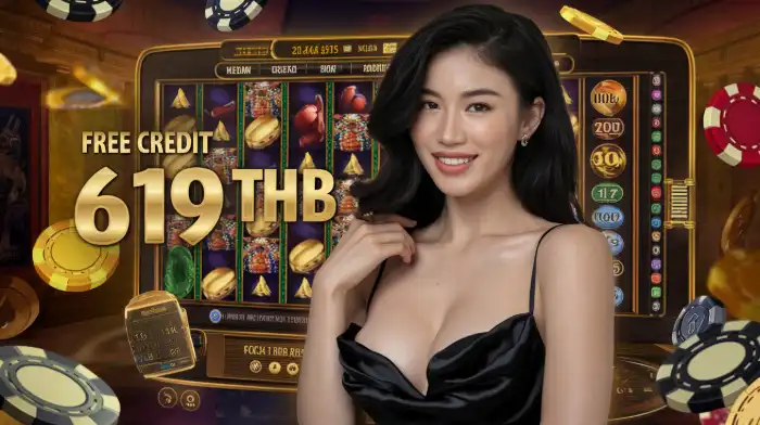 หญิงสาวกำลังแสดงโปรโมชั่น PG Only แจกทุนฟรี 100% พร้อมรับโบนัสต้อนรับสมาชิกใหม่สูงสุด 1,000 บาท ไม่มีเงื่อนไขเทิร์นยอด